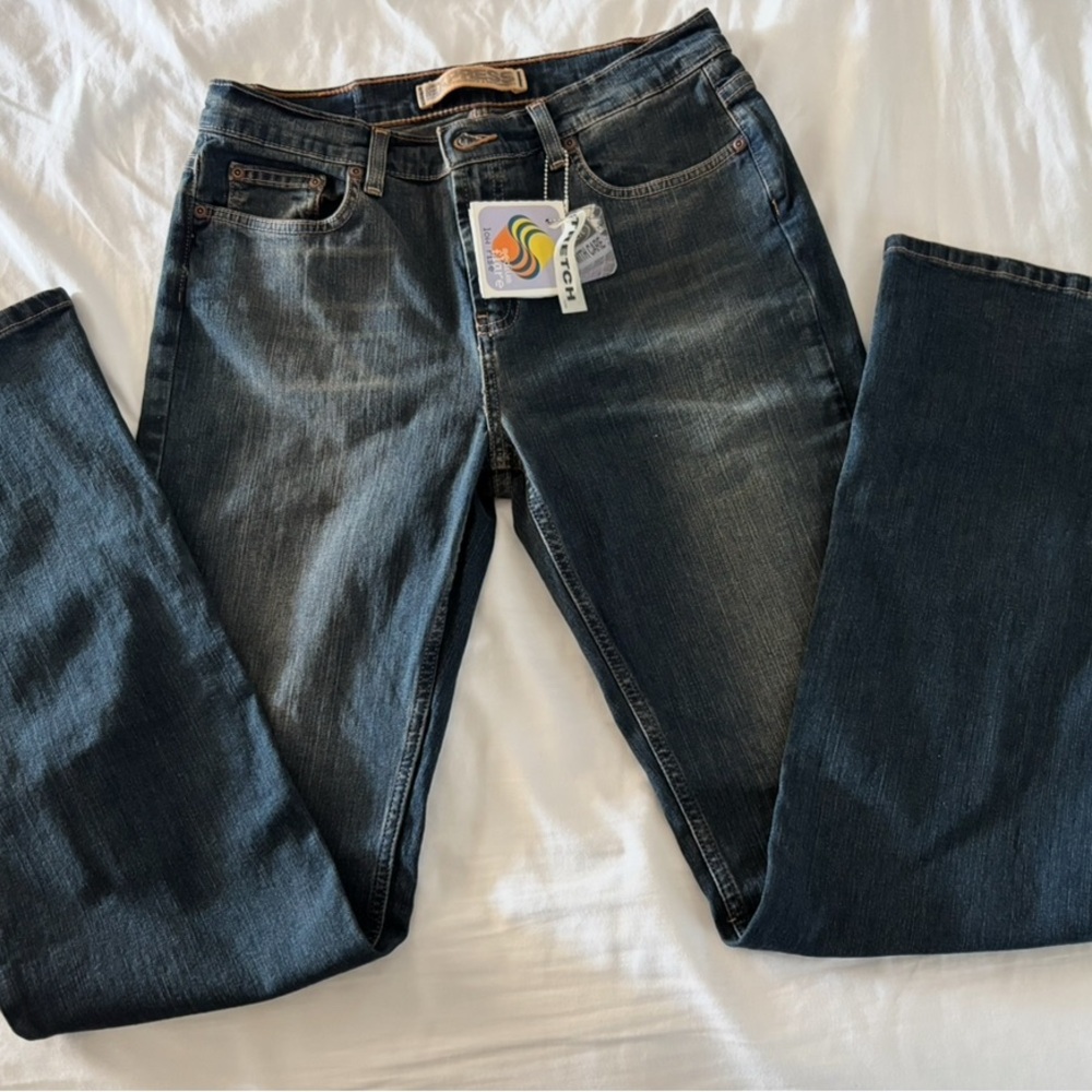 NWT Express Precision Fit Blue Jeans Size 10 Long - Picture 5 of 6